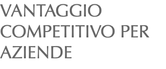 VANTAGGIO COMPETITIVO PER AZIENDE